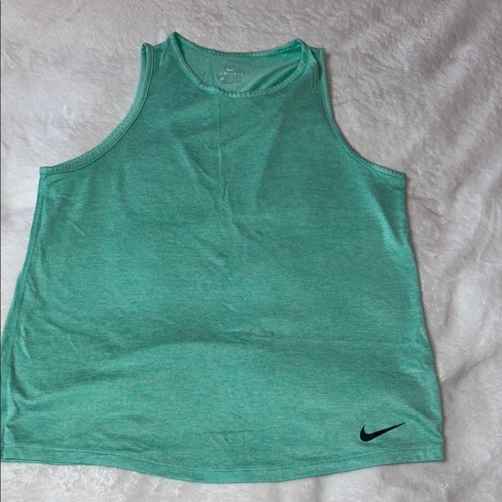 Nike Green Boxy Sleeveless Tank Top